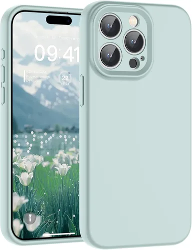 Vista 140 de SUPFINE - Funda diseñada para iPhone 12, silicona líquida premium con [forro de microfibra suave antiarañazos][protección de cámara mejorada], funda