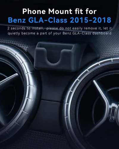Vista 9 de BEHAVE Soporte magnético para teléfono Mercedes Benz GLA Class 2015-2020, Clase CLA 2013-2019, soporte ajustable para teléfono compatible con iPhone