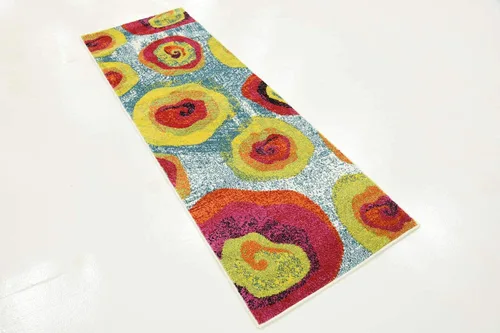 Vista 4 de Unique Loom colección Lyon - Alfombra abstracta y moderna