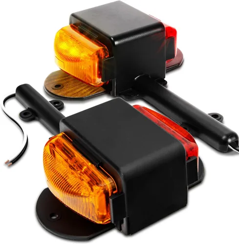 Vista 9 de TRUE MODS 2 piezas Mini Luz LED Ámbar + Roja para Parachoques de Remolque [Cumple DOT] [SAE P2] [Impermeable IP67] Luz de Marcador de Gálibo