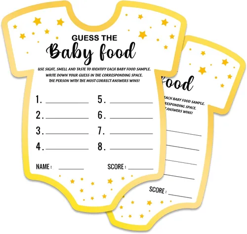 Vista 6 de Juegos de baby shower, tarjetas de juego de preguntas para bebés, suministros y actividades divertidos para juegos de fiesta de baby shower, género