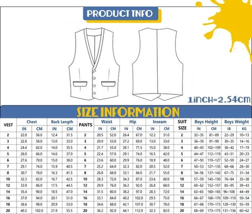 Vista 7 de Trajes de 5 piezas para niños, conjunto formal de portador de anillo de boda
