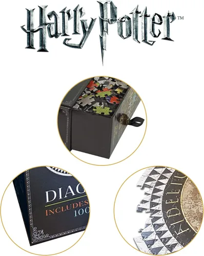 Vista 5 de The Noble Collection Harry Potter Diagon Alley Shop Signs Puzzle