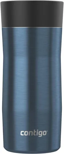 Vista 2 de Contigo AUTOSEAL West Loop - Taza de viaje de acero inoxidable aislada al vacío con tapa fácil de limpiar, 12 onzas, arándano