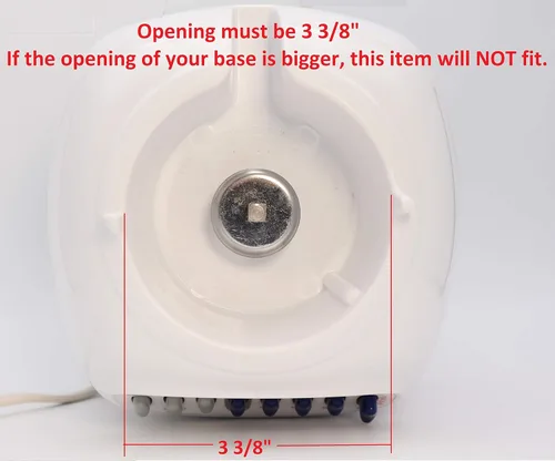 Vista 3 de Blendin Tapa inferior de plástico de repuesto para tarro con 2 juntas de goma para juntas tóricas, compatible con licuadoras Oster y Osterizer