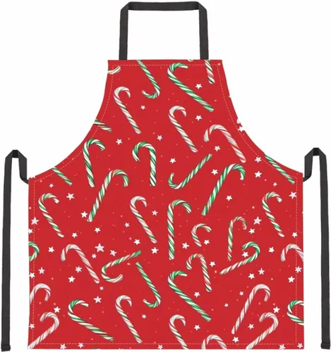 Vista 26 de Dreaweet Delantal de cocina unisex con cuello ajustable de Navidad
