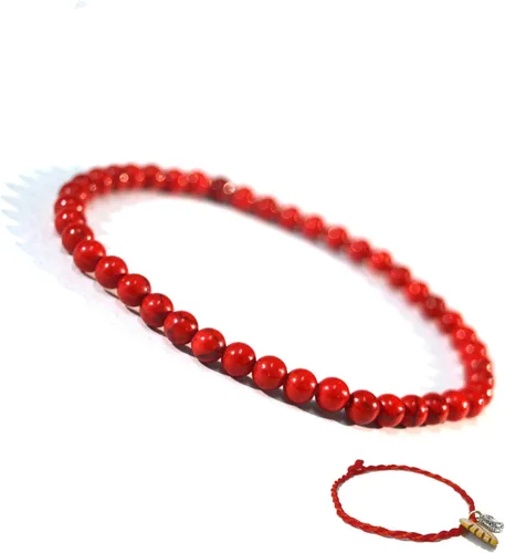 Vista 2 de Pulsera de piedras preciosas naturales con cuentas de 532 de pulgada, para parejas