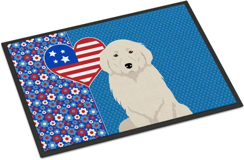 Vista 194 de Caroline's Treasures WDK5119JMAT Airedale Terrier USA - Tapete para interiores o exteriores, 24 x 36 pulgadas, tapete para puerta delantera