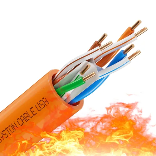 Vista 8 de Cable de Internet Ethernet Cat6e – 10 pies, 600 MHz 23AWG de alambre de cobre sólido desnudo apto para exteriores/interiores, sin extremos de 10