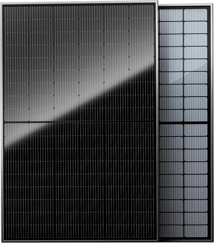 Vista 8 de Epoch Paneles solares biaciales de 200 W, panel solar monocristalino de 16 BB de 12/24 voltios, módulo solar impermeable de alta eficiencia