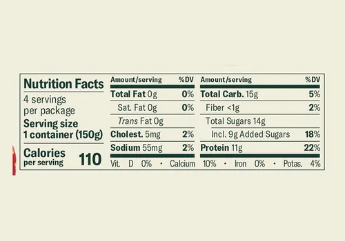Vista 3 de Chobani® Yogurt griego sin grasa, fresa en la parte inferior, 5.3 onzas, paquete de 4