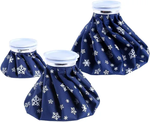Vista 11 de Bolsas de hielo reutilizables para lesiones: Ohuhu 3 paquetes de hielo frío con 2 bolsas de hielo para agua caliente, terapia fría y caliente