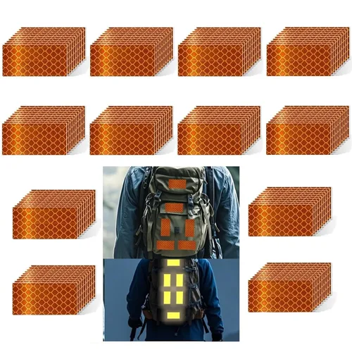 Vista 79 de Pegatinas reflectantes 1 pulgada de diámetro Redondas Reflectoras, Cinta adhesiva impermeable al aire libre de alta visibilidad (80 piezas)