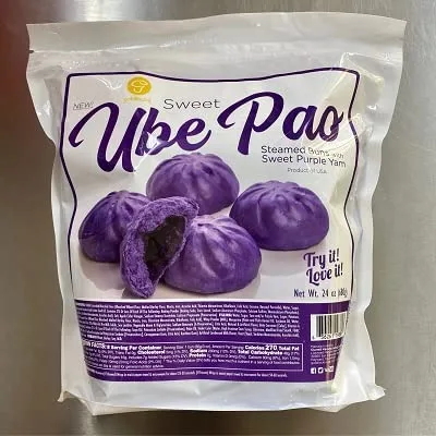 Vista 3 de Goldilocks Sweet Ube Pao 24oz (1x8pc) Sweet Ube Steamed Bun THAWED
