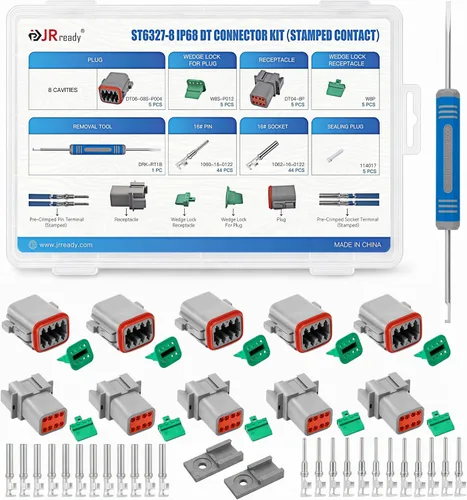 Vista 11 de JRready ST6327-4 Deutsch DT Kit de conector de 4 pines 5
