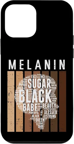 Vista 12 de Funda de regalo para iPhone 14 Melanina Sugar Black Queen Afro African Pride BHM