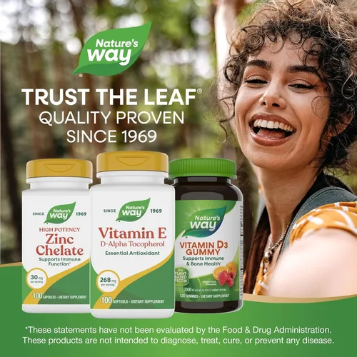 Vista 7 de Nature's Way Vitamina E-400, 400 UI por porción, 100 cápsulas blandas