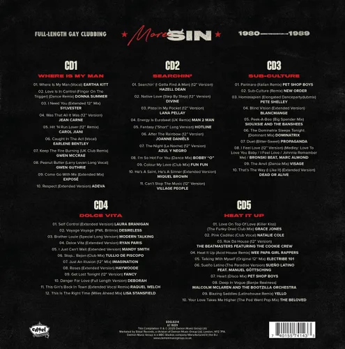 Vista 2 de Disco Discharge presenta más pecado - Box Of Sin 2 / Various Deluxe 7