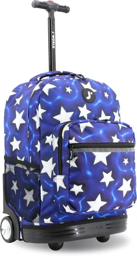 Vista 35 de J World Sunrise Kids - Mochila con ruedas para niñas y niños. Mochila con ruedas para la escuela, Aurora, 18 pulg