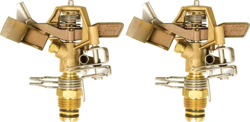 Vista 11 de Rainbird Nacional SLS 25pjdac Impulse Sprinkler, latón, 50-ft., 1, Metálico