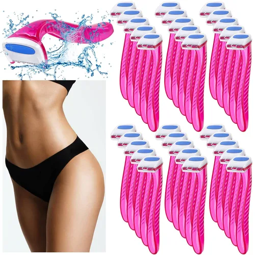 Vista 8 de Honoson - 30 piezas de maquinilla de afeitar de bikini para mujer, varios colores Colores surtidos