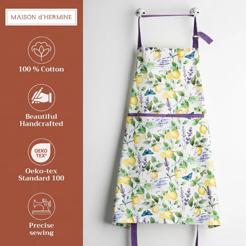Vista 394 de Maison d' Hermine Delantales para mujer con bolsillo, 100% algodón (27.50 x 31.50 pulgadas)