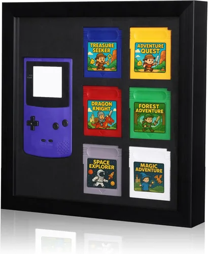 Vista 5 de Marco de Visualización Compatible con Consola de Juego Nintendo Game Boy Advance – Estuche de Almacenamiento y Visualización para Consola GBA y 6