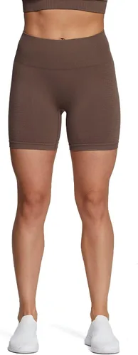 Vista 2 de Aoxjox Vital - Pantalones cortos de ciclismo sin costuras para mujer, pantalones cortos de entrenamiento de cintura alta, pantalones cortos de yoga