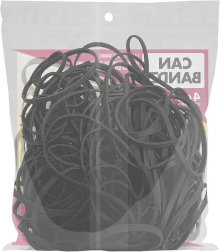 Vista 2 de Alliance Rubber Can Bands 07810 50 gomas elásticas negras de 7 x 12 pulgadas, Negro