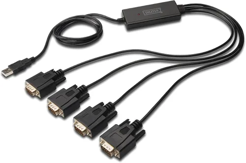 Vista 3 de Digitus Adaptador USB a serie - Convertidor RS232 - USB 1.1 Tipo-A a DSUB 9M - chipset PL2303RA - Cable incl. 31.5 in