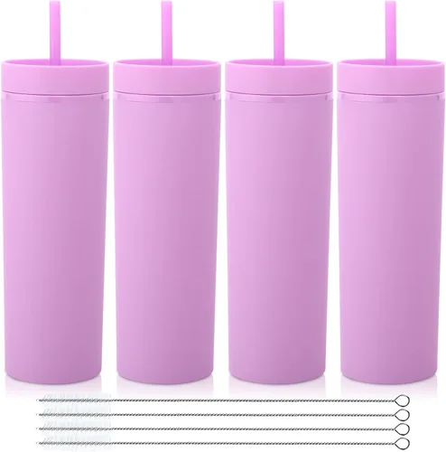 Vista 10 de Volhoply Vasos delgados de plástico de 20 onzas