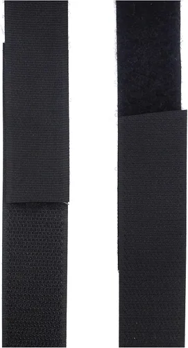 Vista 3 de Rollo de cinta autoadhesiva YKK con cierre de , 1 pulgada de ancho, color negro, elige tu longitud (5 yardas)