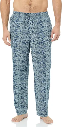 Vista 24 de Amazon Essentials Pantalón de pijama tejido de corte recto con bolsillos para hombre Tartán mezcla de óxido burdeos