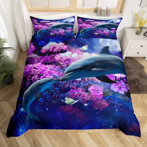 Vista 26 de Juego de funda de edredón de dibujos animados con lazo, tamaño individual, juego de ropa de cama a cuadros geométricos coloridos, decoración