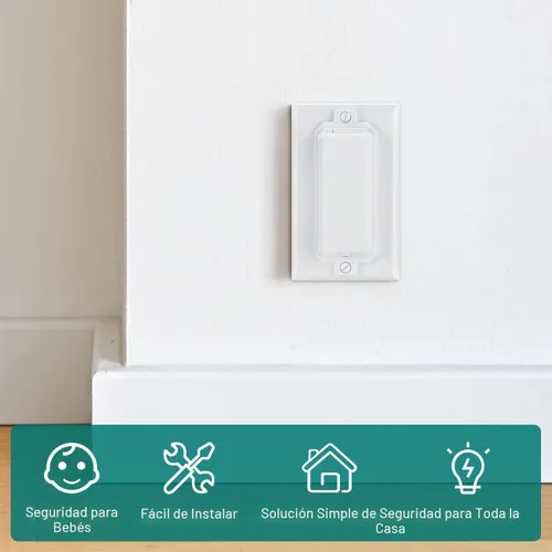 Vista 5 de CLYMENE Paquete de 2 fundas protectoras para interruptor de luz, cubierta
