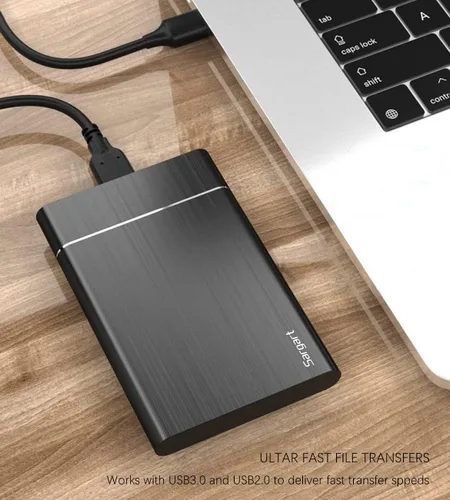 Vista 6 de Disco duro externo portátil de 320 GB USB3.0 Almacenamiento de disco duro móvil para PC, Mac, computadora de escritorio, laptop, Mac, Chromebook