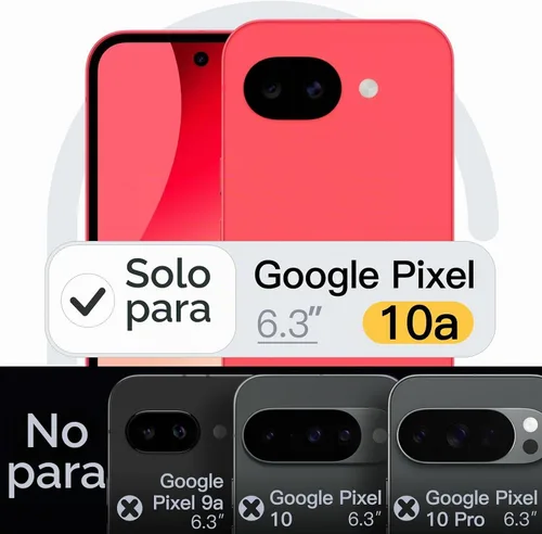 Vista 2 de JETech Funda delgada para Google Pixel 10a, antideslizante, color baya