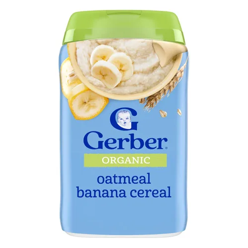 Vista 11 de Gerber Cereal de avena orgánico etapa 1, 8 onzas, paquete de 5