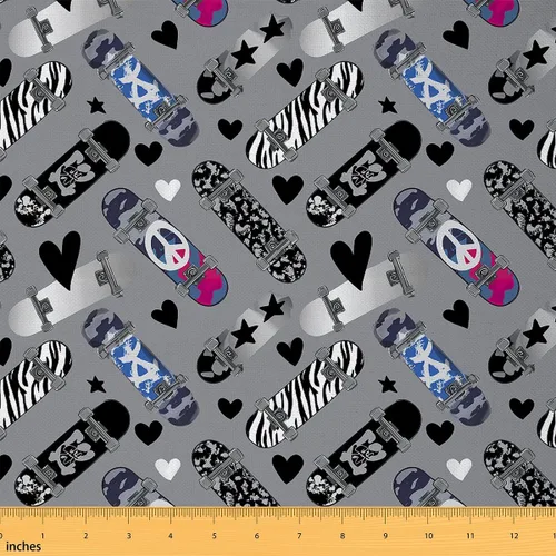 Vista 10 de Feelyou The Yard - Tela de atrapasueños bohemio para decoración de atrapasueños para sillas, sofá, estilo bohemio, estampado floral botánico, tela