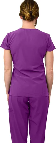 Vista 3 de Conjunto médico de enfermería GT 4FLEX para mujer camiseta y pantalón de colores sólidos e impresiones