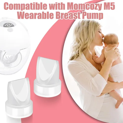 Vista 2 de Juome Válvulas de pico de pato compatibles con el extractor de leche portátil Momcozy M5, piezas de repuesto compatibles con Momcozy M5, 2 piezas