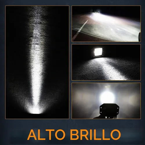 Vista 4 de Nirider - Cápsulas LED de montaje empotrado, 2 piezas de luces de parachoques de 84 W, luces de conducción de haz puntual de 5 pulgadas, barra
