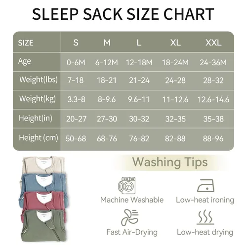 Vista 6 de BubblePanda - Saco de dormir para niños pequeños hecho de rayón de bambú con pies 1.0 tog, saco de dormir transpirable 6-12 meses, manta portátil