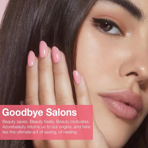 Vista 6 de AZUREBEAUTY Kit de Iniciación de Polvo de Inmersión para Uñas de 31 Piezas, 20 Colores Transparente Nude Rosa Marrón Brillantina Todas las Auburn