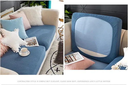 Vista 3 de Fundas elásticas para sofá de gran tamaño, antideslizantes, fundas para sofá, fundas para sillas para sala de estar, fundas de muebles para sofá