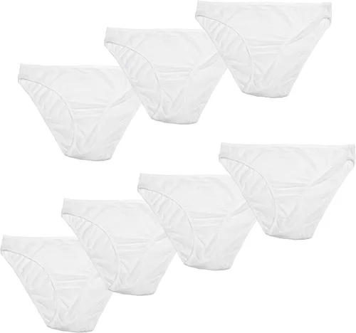 Vista 3 de NUDIES ESSENTIALS Ropa interior desechable Eco-Chic Bio-Degradable 100% Algodón, Bragas de talle bajo (paquete de 7)