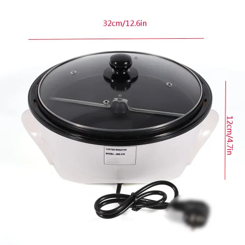 Vista 2 de Tostador de café eléctrico de 110 V 800 W, Máquina tostadora de café eléctrica para el hogar, Tostador de café de frijoles, Tostador de café de café