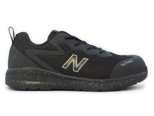 Vista 5 de New Balance Logic - Zapatos de trabajo industriales para hombre, color negro, talla 14, cómodos y ligeros, resistentes a riesgos eléctricos