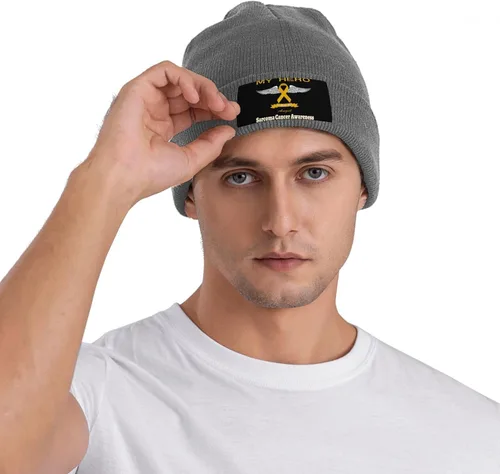 Vista 7 de Beanie Hat Unisex Stretchy Hat Soft Warmth Knit Hat Cap for Men & Women