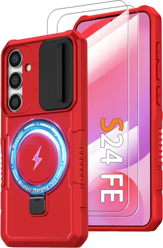 Vista 57 de Funda magnética para Samsung Galaxy Note 20 Ultra con soporte de anillo [con protector de pantalla] [Compatible con carga inalámbrica MagSafe] Funda
